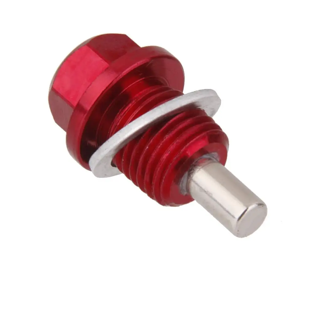 Red Magnetic Oil Drain Plug M14X1.5 Metal Engine Pan Bolt for Mazda Mitsubishi Izuzu Jeep