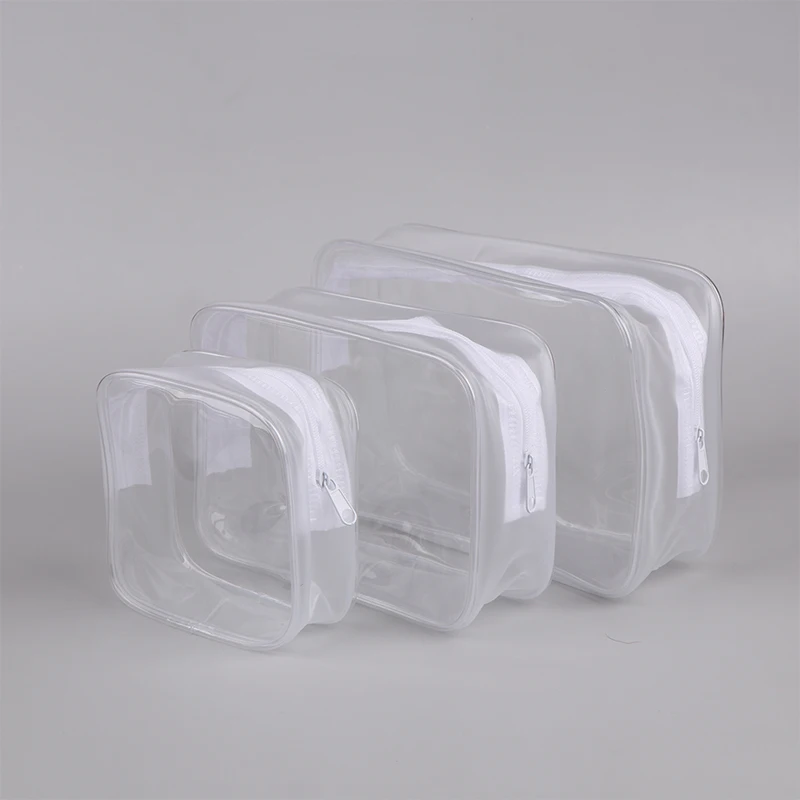 1Pc Clear Makeup Bag Fashion trasparente Travel Portable Mini Wash Storage Bags Women Zipper Organizer Cosmetic Bag