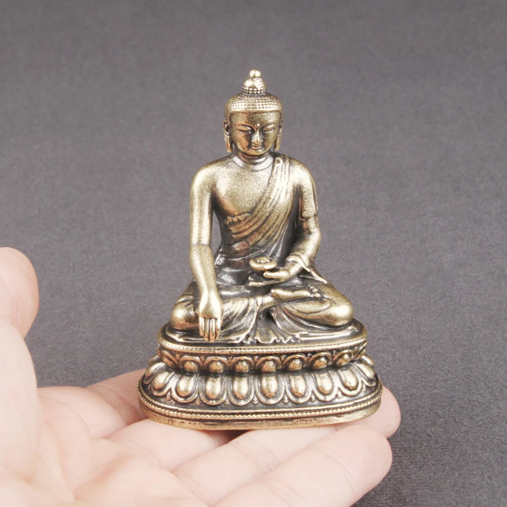 

Medicine Craft Golden Vintage Mini Desktop Retro Home Supplies Ornament Space-Saving Desktop Statue Vintage Decor Exquisite