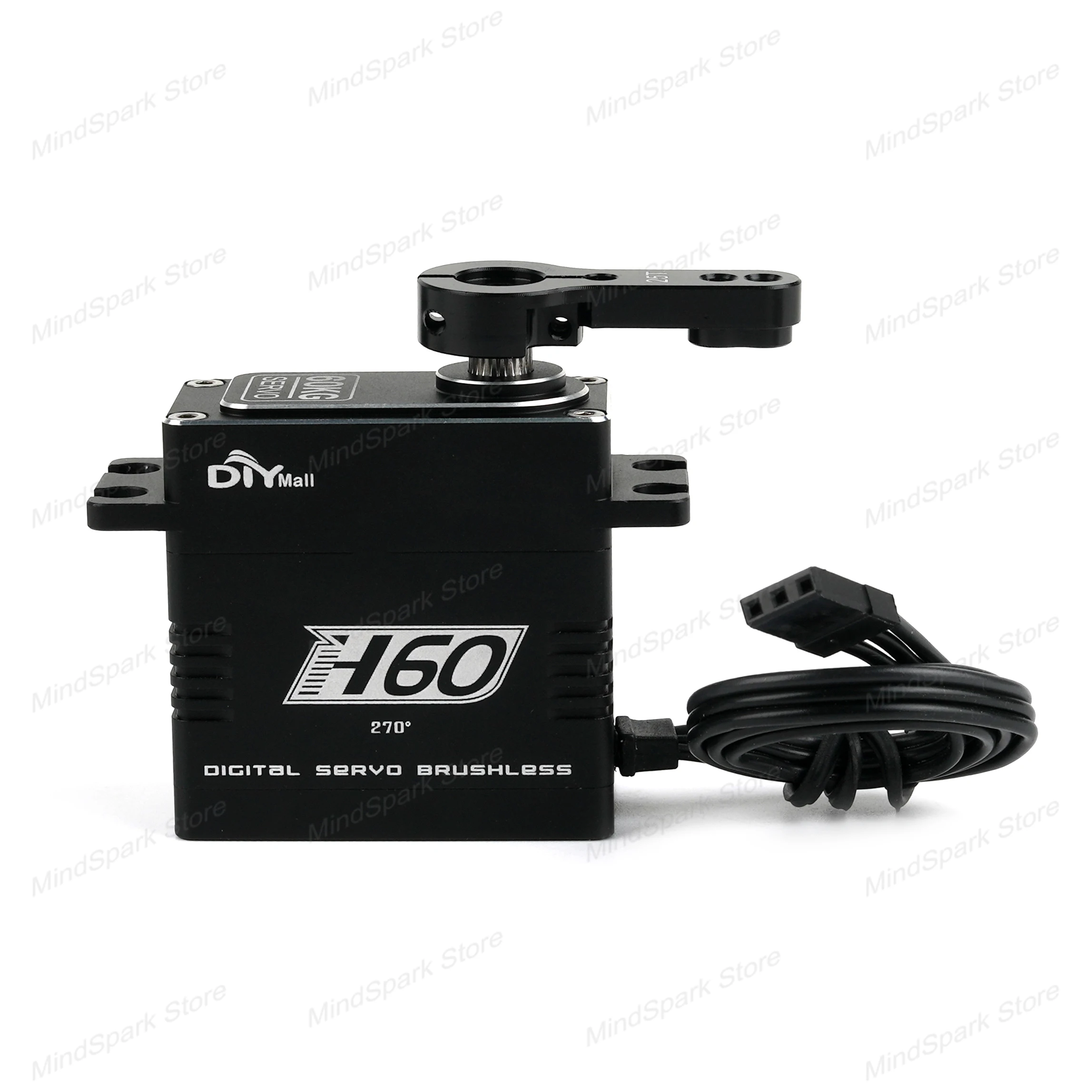 Motore brushless con ingranaggio in acciaio servo digitale da 60 kg 4.8 V-8.4 V Coppia elevata da 180 gradi impermeabile per auto RC fai da te Crawler Barca aereo
