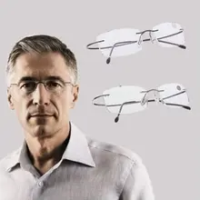 Lightweight Rimless Reading Glasses +1.0 to +4.0 #6