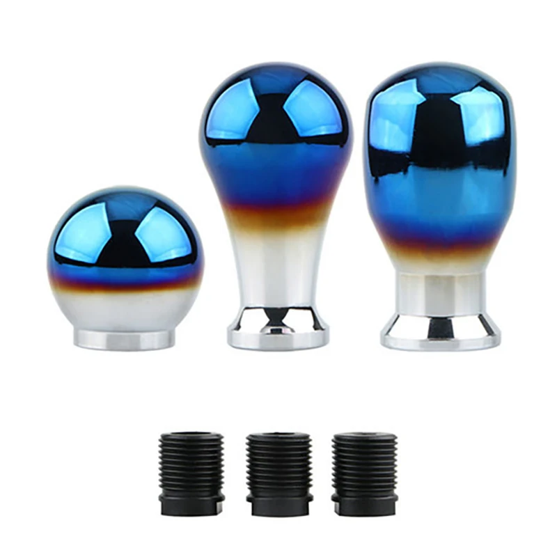 Aluminium Alloy Gear Shift Knob burnt blue Manua Autol Shifter Handle Universal Fit For Car Modification Accessories