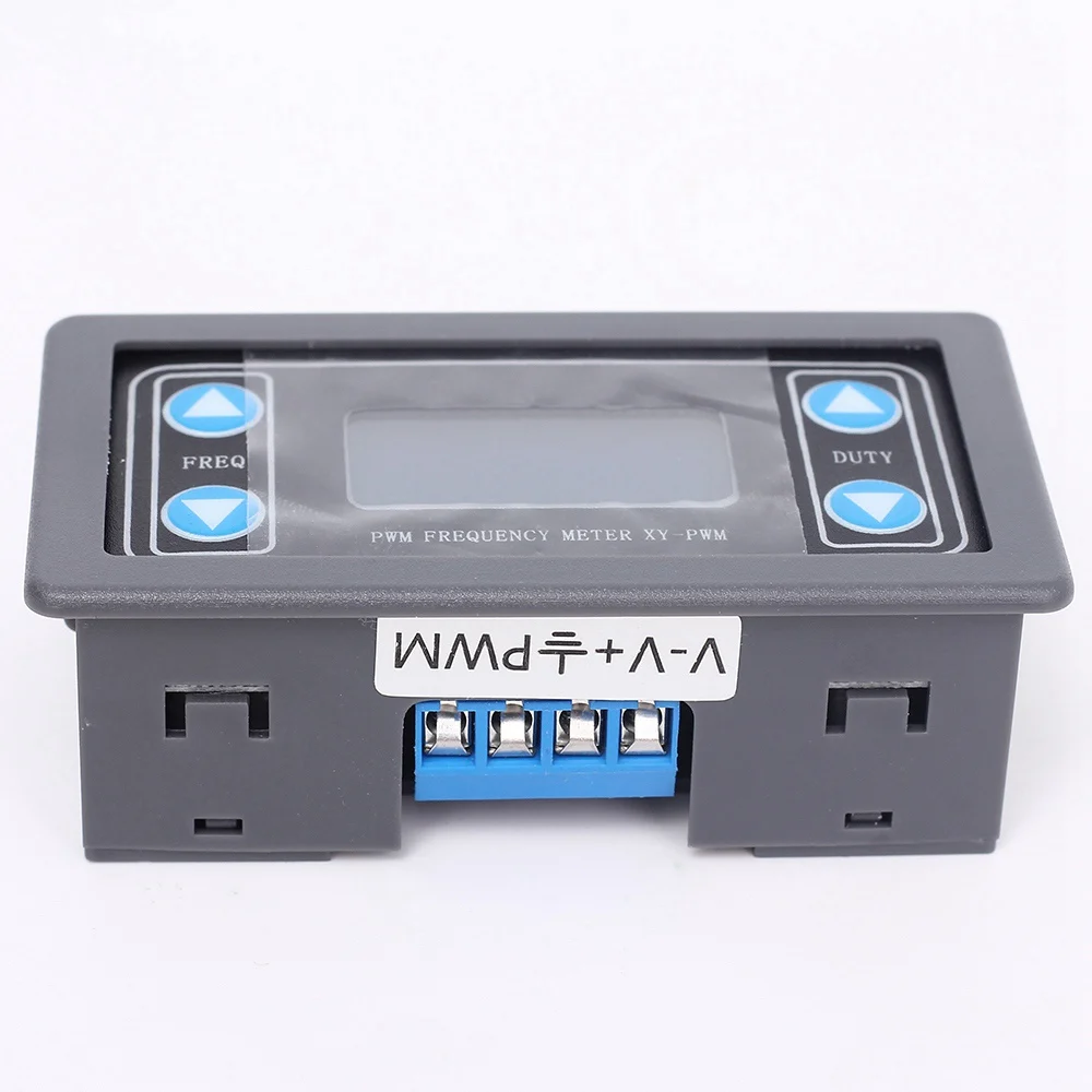 ELECT-2 Pcs 1HZ-150KHZ Digital Display PWM Pulse Frequency Duty Ratio Square Wave Rectangular Signal Generator Gray & Black