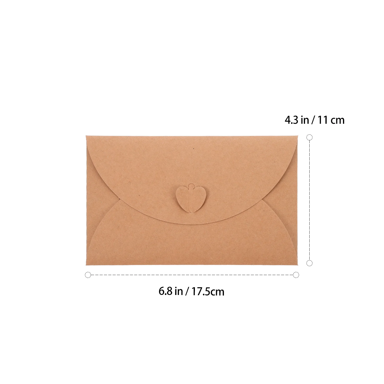 40 Buah Amplop Kecil Kertas Kraft Antik Retro Amplop Hadiah Mini Perlengkapan Menulis Surat Aksesori Menulis Aksesori Menulis