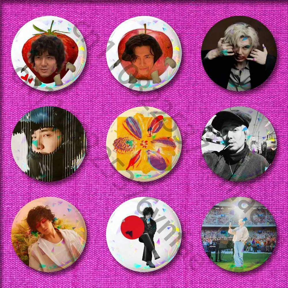 F-Fujii K-Kaze Prema Hana EP Badge For 75mm 25mm 44mm 32mm 58mm Round Pin Brooch Insignia Shell Adornment