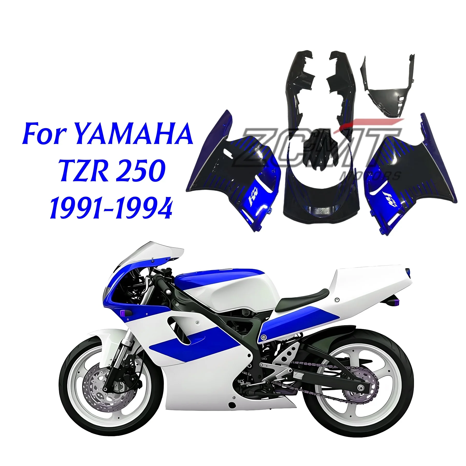 Fuel Tank Motorcycle Fairings Kit For YAMAHA TZR250 3XV 1991 1992 1993 1994 TZR 250 SP 400 91-94 Bodywork Set