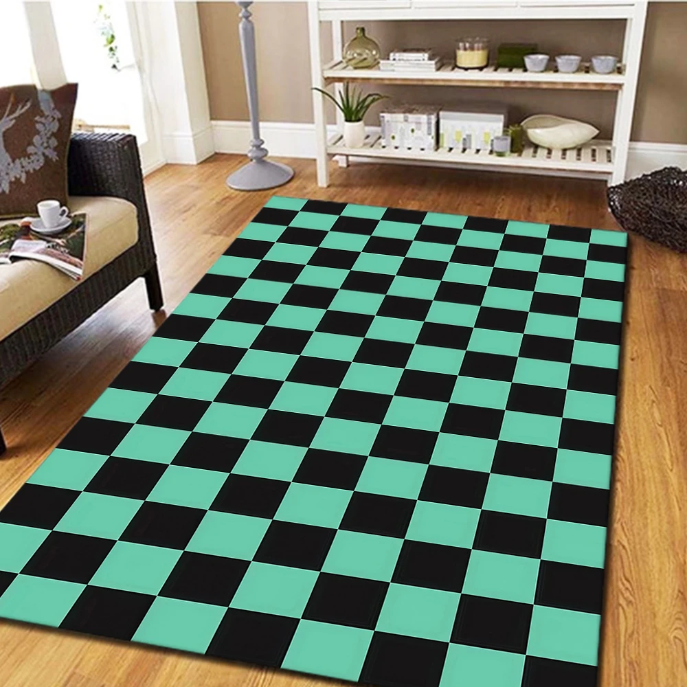 Tapis de chambre Demon Slayer Art, décoration de salon, tapis de jeu pour la maison, tapis de sol pour le jeu -HE53