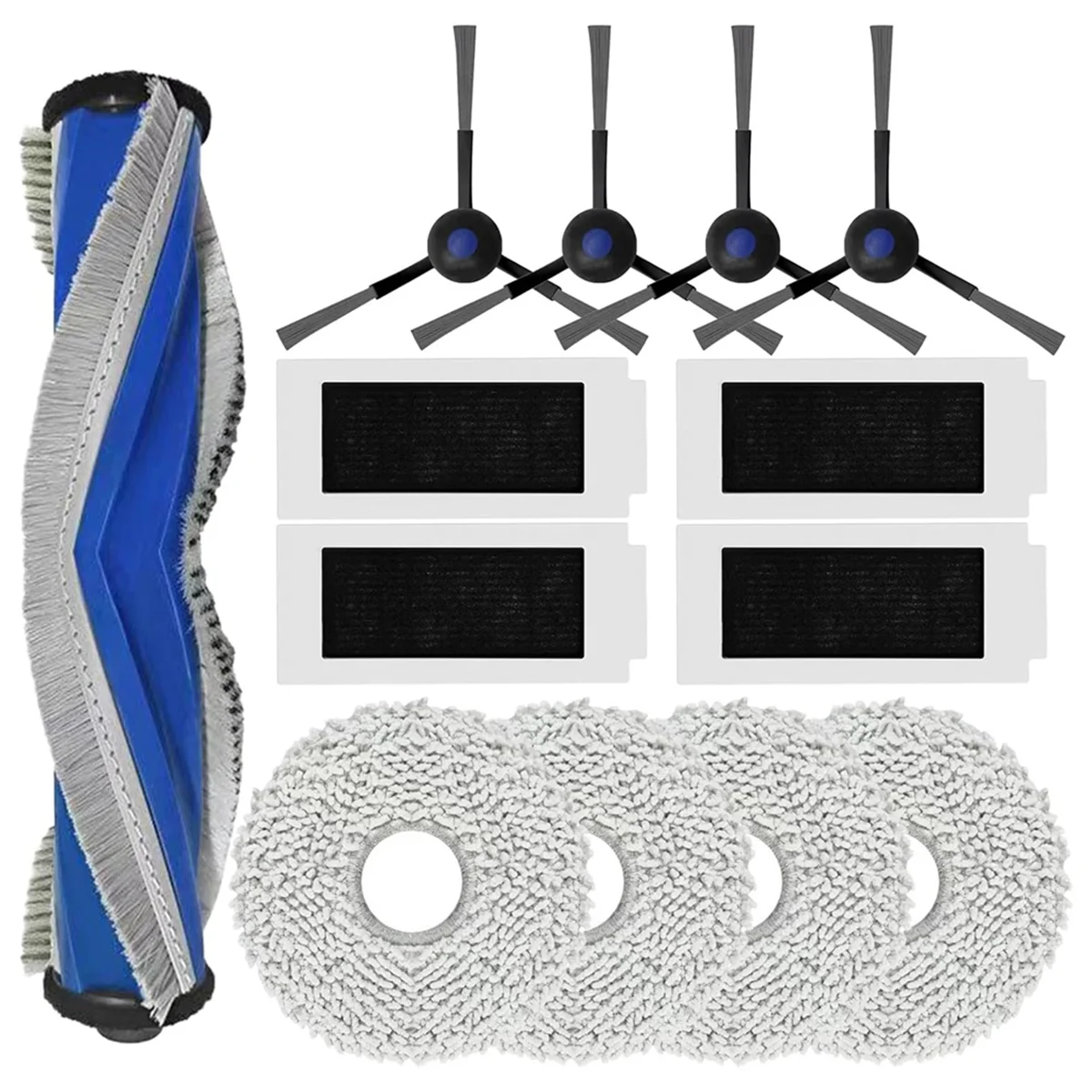 Para Yeedi M12 PRO + Robot aspirador rodillo Cepillo Lateral filtros Hepa almohadilla de fregona Kit de accesorios de repuesto