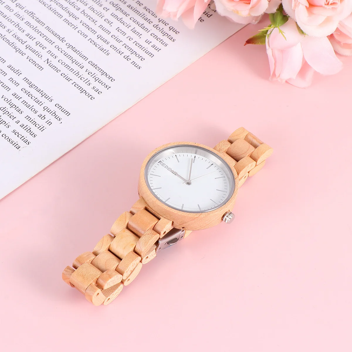 Women Watch Ladies Watches Wood Dropshipping Quartz for Fashionable Miss