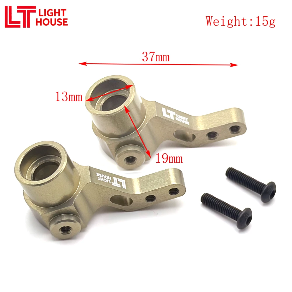 CASA LUZ 7075 Articulações de direção dianteira de oxidação dura de alumínio para Cen Racing 1/8 RC Car Upgrades Parts 2 unidades / conjunto