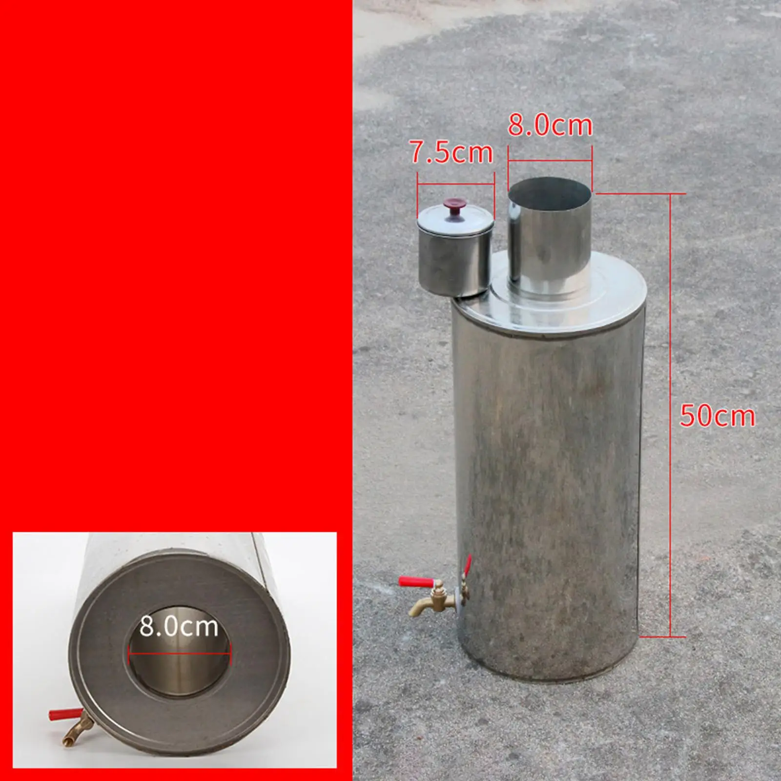 Stove Water Tank Easy Installation Hot Tent High Performance Sturdy Professional