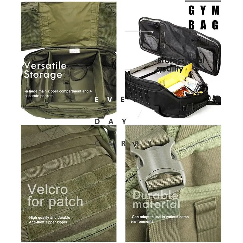 40L 60L 80L Waterproof Travel Bags Large Capacity Luggage Bags Men Duffel Bag Travel Tote Weekend Bag Duffel Bags image 4