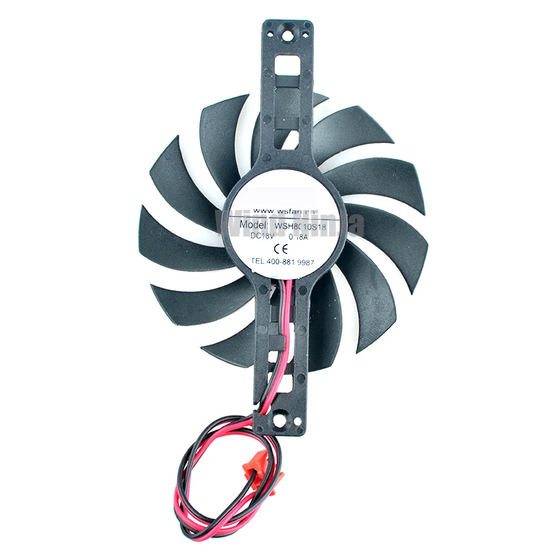 WSH8010S18 Fan blade diameter 75mm Mounting hole spacing 100mm DC18V 0.18A Bracket cooling fan for induction cooker