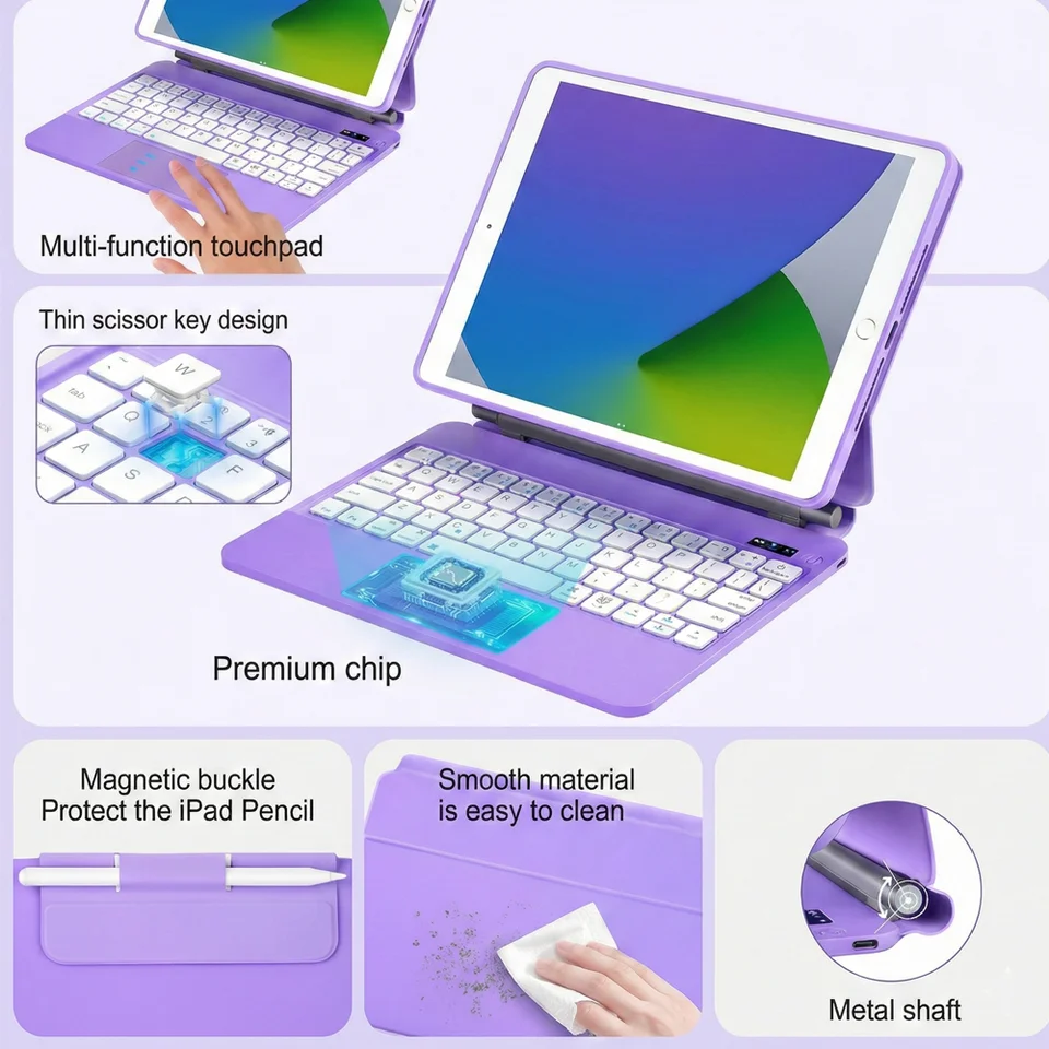 Magic Keyboard for iPad 10.2 9th 8th 7th Generation Case Keyboard