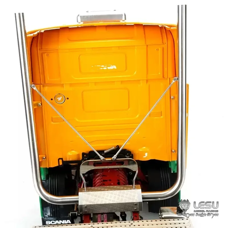 

LESU RC Parts Metal Cabin Rack Exhaust Pipe for 1/14 Remote Control Tamiyaya R470 R620 RC Tractor Truck Trailer Toys TH14390