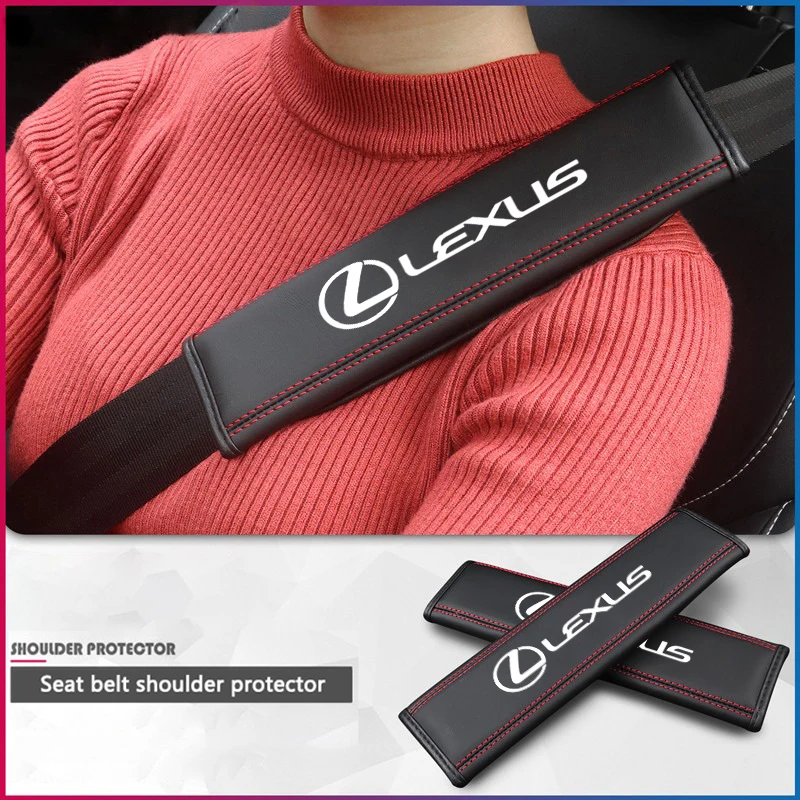 Car Seat Belt Shoulder Pad High-Grade Durable Protect Cover For Lexus F SPORT ES RX NX LS UX LM LX GX LC RZ IS CT GS RC HS SC TX