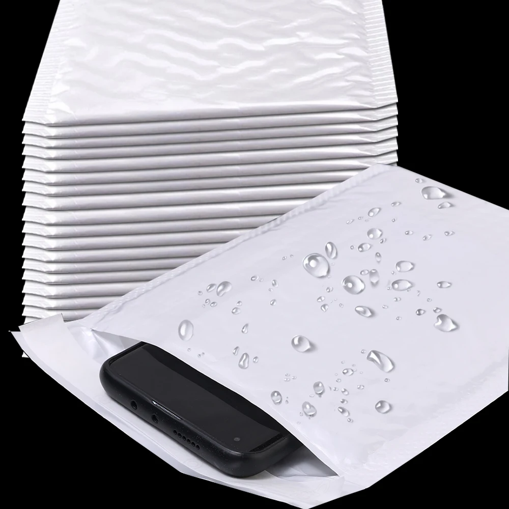 ซองกันกระแทกสีขาว 20/10 ชิ้น ขายส่ง มีหลายขนาด สำหรับจัดส่งสินค้า ซองบับเบิ้ลแบบนิ่ม