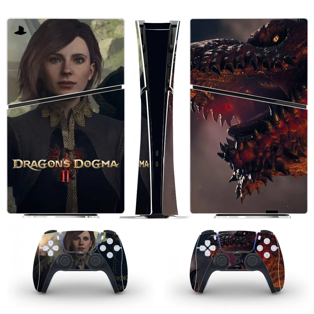 Dragon's Dogma PS5 Slim Digital Skin Sticker Protector Decal Cover for Console Controller PS5 Slim Sticker Vinyl