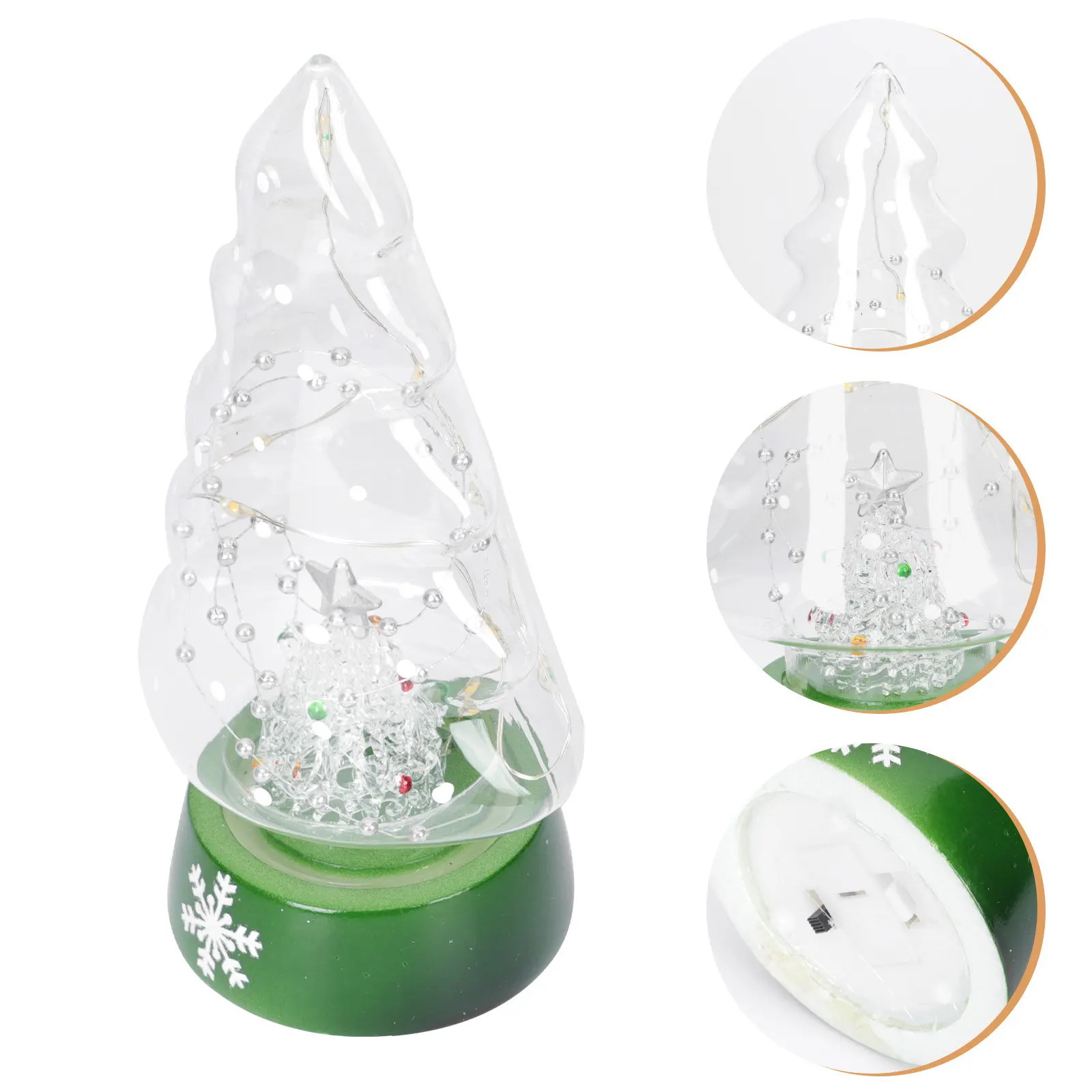 1Pcs Glass Night Lamp Exquisite Mini Light Ornament for Desk Warm Non-Dazzling Glow Decorative Room Lighting Fixture