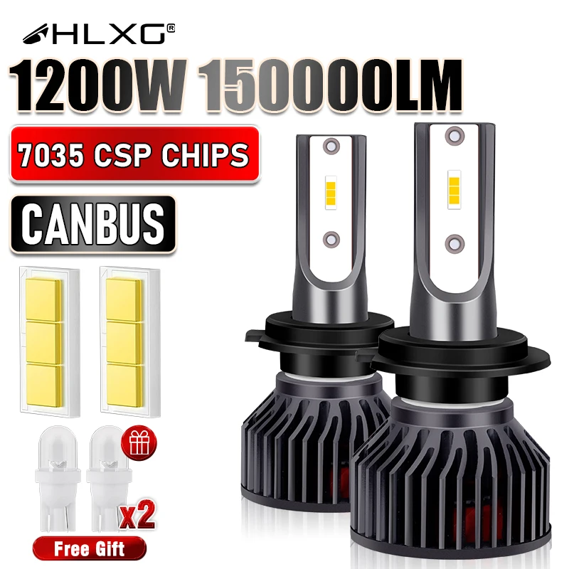 150000LM H7 Led Canbus Headlight Bulbs H4 Hi/low Beam Lamp H1 H8 H11 HB3 9005 HB4 9006 Fog Light 3000K 4300K 6000K 8000K 10000K