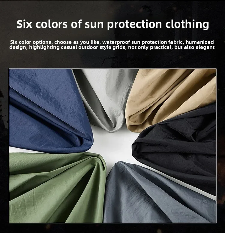 Men's UPF 50+ Sun Protection Jacket - Lightweight Windbreaker with Stand Collar Breathable & Packable for Hiking Running Travel 17 Sc64d4a8dbb894dfe97f4712bbb0a913cK
