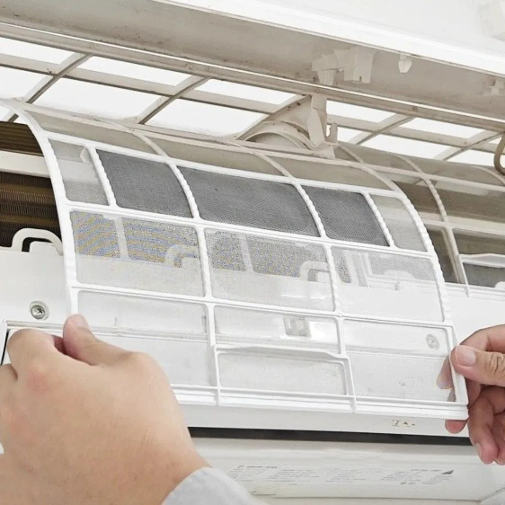 High Density Air Conditioner Filter Screen Antibacterial Plastic AC Anti-Dust Filter Net Filter Air Impurities Purify Outlet Air