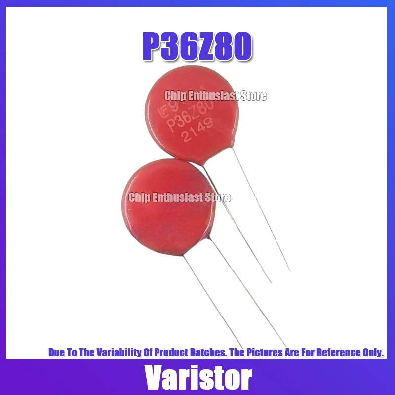 10PCS Varistor Transient Surge Suppressor V36ZA80P P36Z80 23VAC 160J 63VDC 2KV