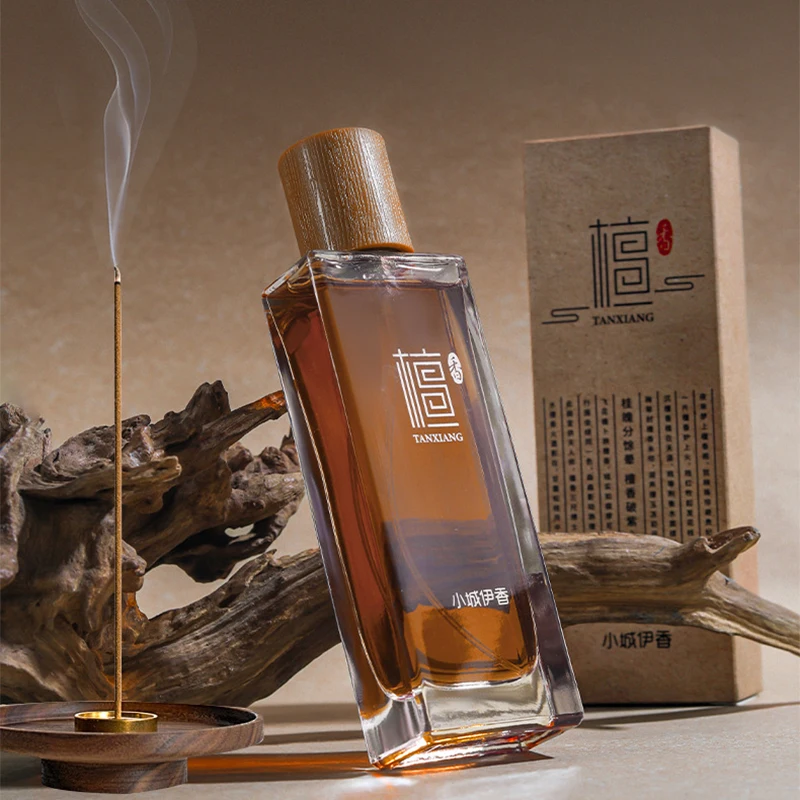 Buddhist Temple Zen Sandalwood Incense Perfume Spray,Oriental Wooden Eau De Toilette for Men Women Inner Peace,Ebony Fragrance