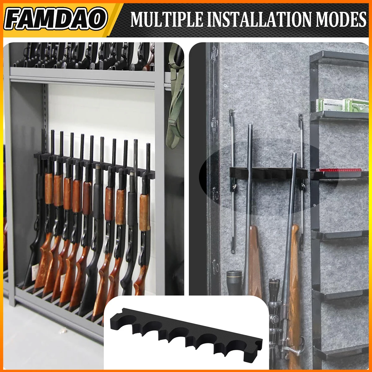 Foam Gun Rack Rifle Rack Gun Rest Magnetic Barrel Rest for Gun Safe Organizer,Indoor & Outdoor Gun Racks Gun Safe hunter Gift