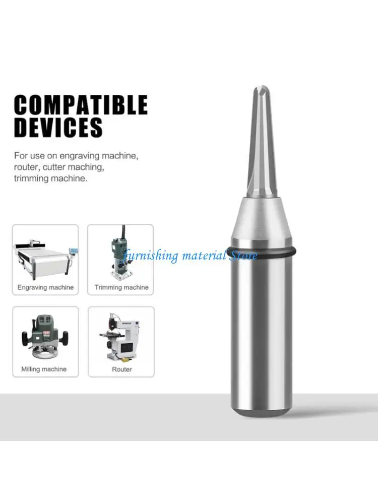 

Y5GD Precisions Tapered Round Nose Router Bit 1/2Inch Shank Carbides Tool