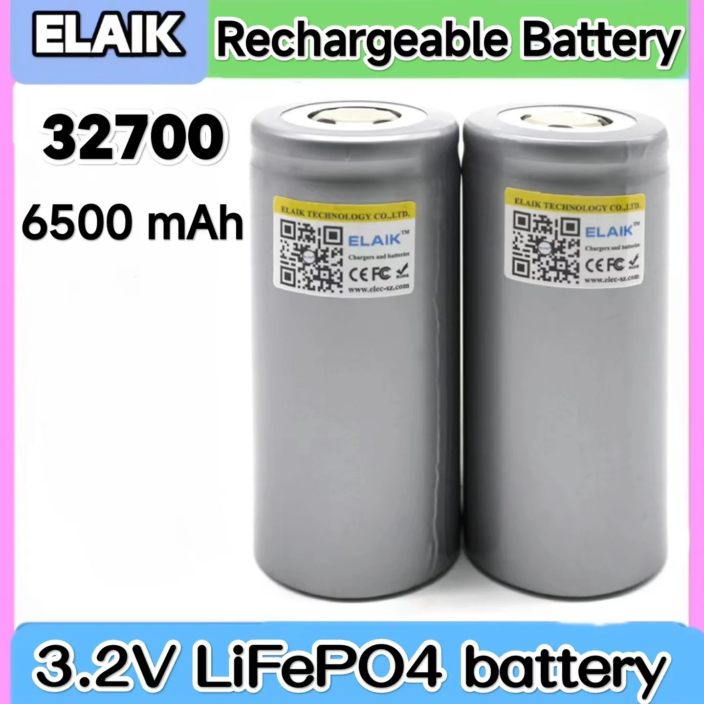 10PCS 100%Original 32700 6500mAh 3.2V lifepo4 Rechargeable Battery Professional Lithium Iron Phosphate Power Battery with screw