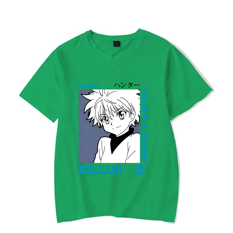 Hot Anime Graphic T Shirt Women\'s Men\'s Fashion T-shirts Short Sleeve Shirts Killua Zoldyck Printing Summer T-shirts Tops