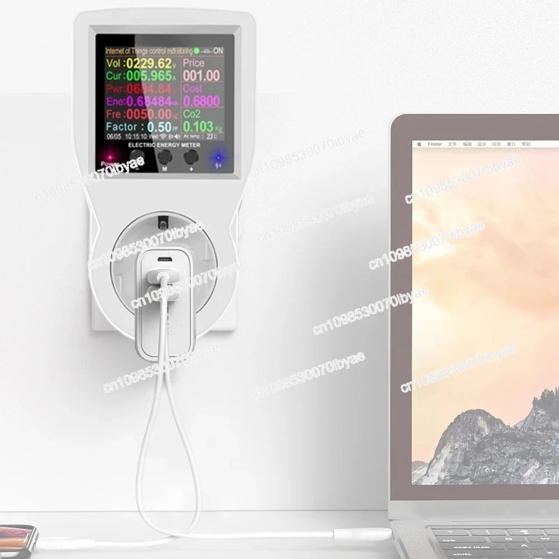 ل Wattmeter الرقمي WIFI 220 فولت التيار المتناوب مقياس الطاقة استهلاك الكهرباء مقياس الطاقة #1