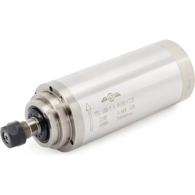 جودة عالية 380 فولت/220 فولت 1.5KW محرك المغزل باستخدام الحاسب الآلي المبرد بالماء ER16 قطر 80 مللي متر لصناعات الطحن