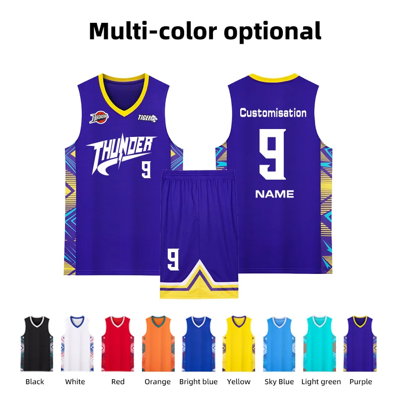 Adult Kid Basketball Jersey Youth Quick-drying Breathable Unisex Team Training Uniform Shirt Sportswear Child Tracksuit Outfit