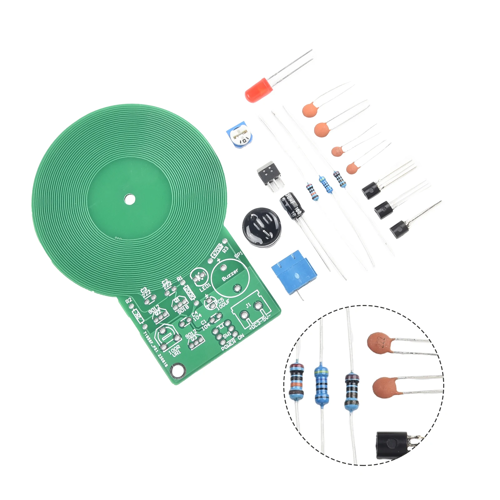 Metal Detector Kit with Soldering Practice Opportunity and Detailed Stepwise Instructions for Reliable Final Assembly