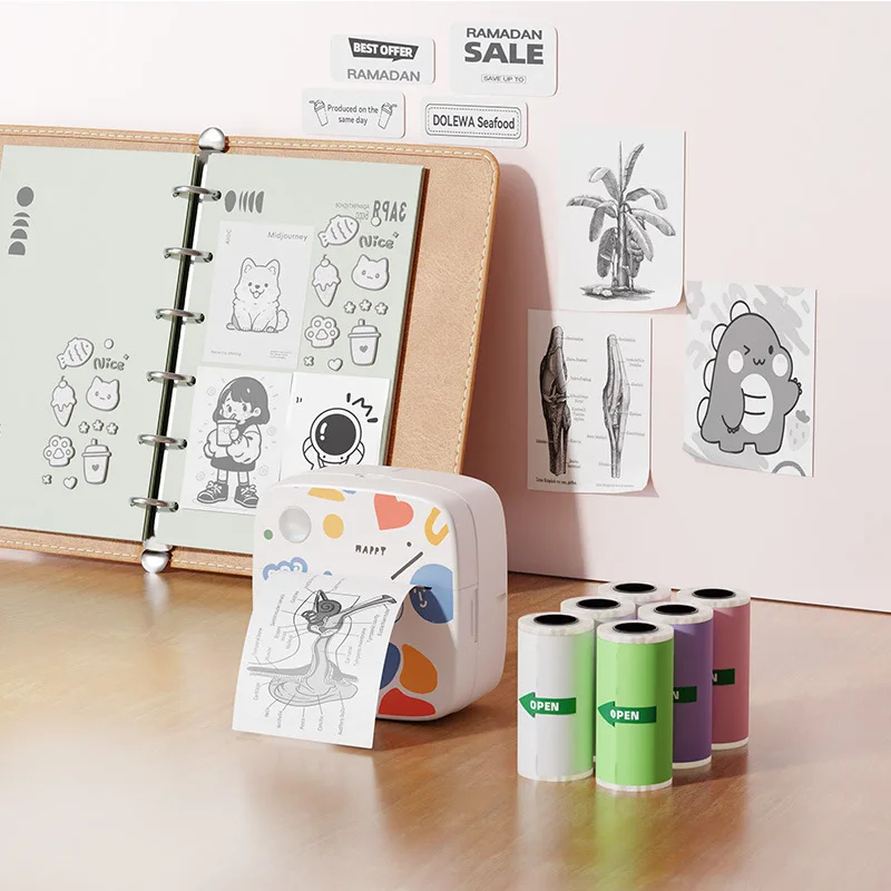 

Принтер для граффити, новая мини-этикетка, фотопечать, неправильная отделка, небольшой домашний портативный беспроводной Bluetooth