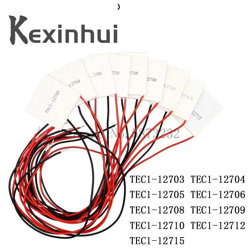 TEC1-12706 12703 12704 12705 12708 12709 12710 12712 12715 Thermoelectric Cooler Peltier 40*40MM 12V Peltier Elemente Module