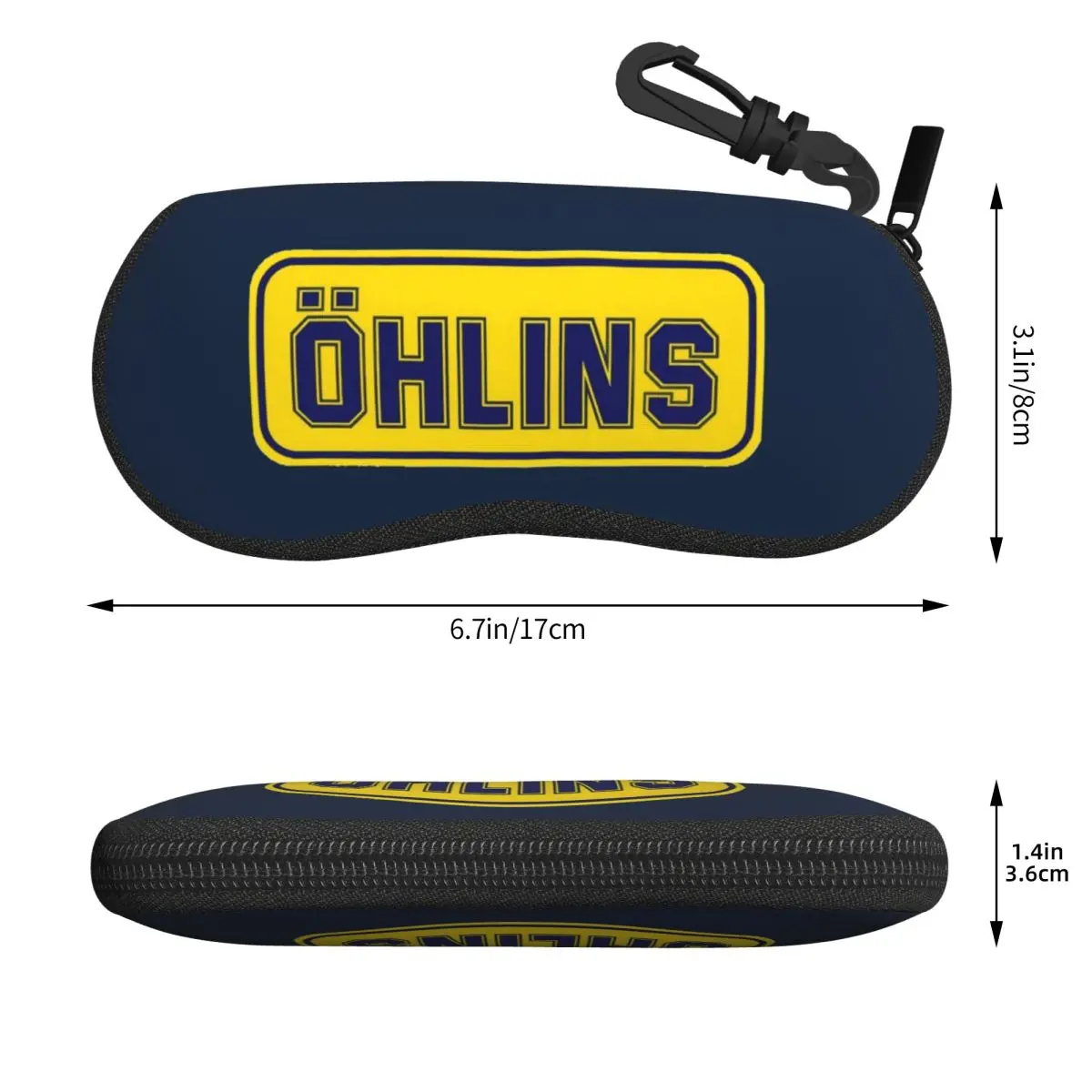 Ohlins Advance Suspension Technology Shell Glasses Case Protective Sunglasses Box Women Men Soft Eyeglass Bag Pouch