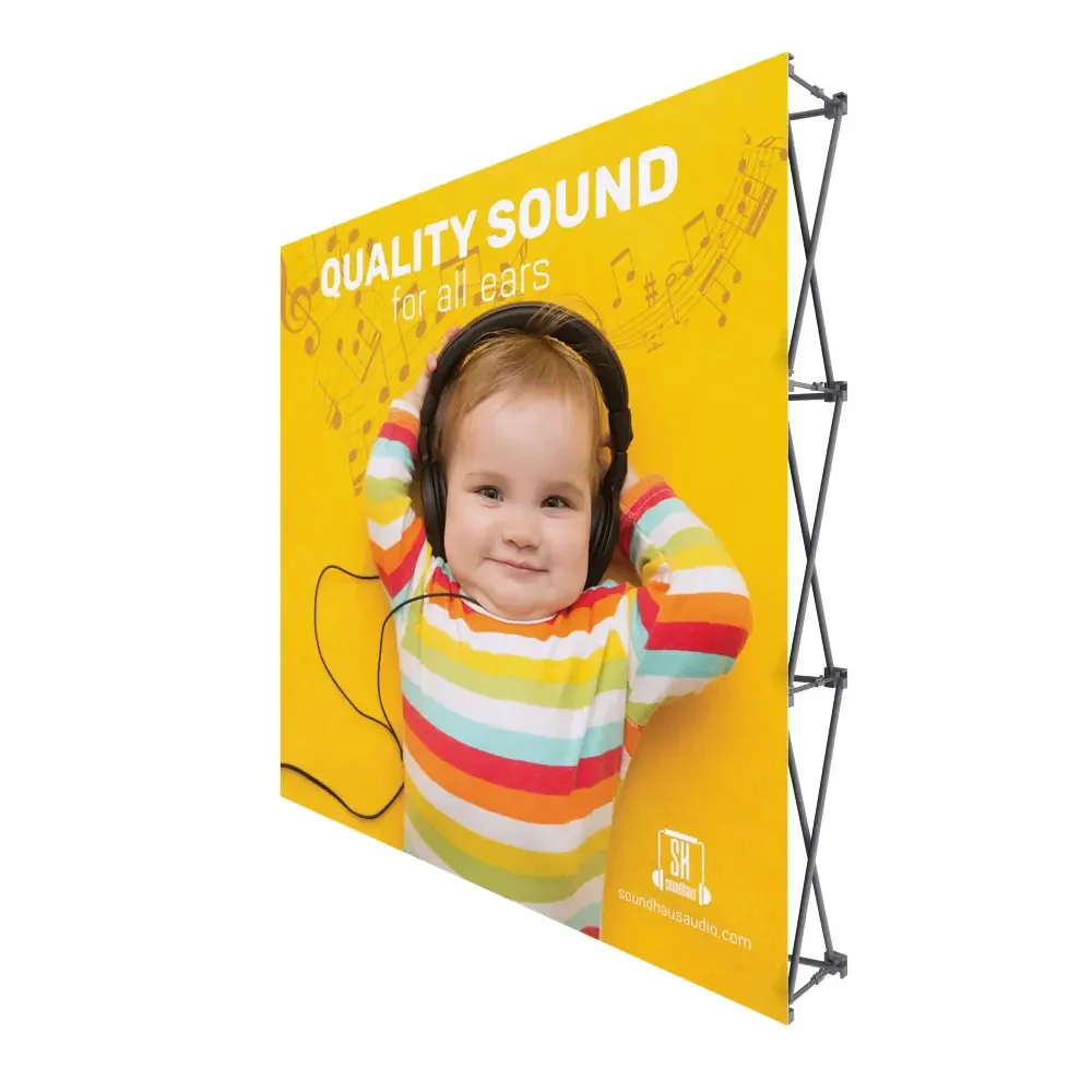 

Customized PVC Outdoor Wedding Sports Pop up Banner Display Backdrop Stand