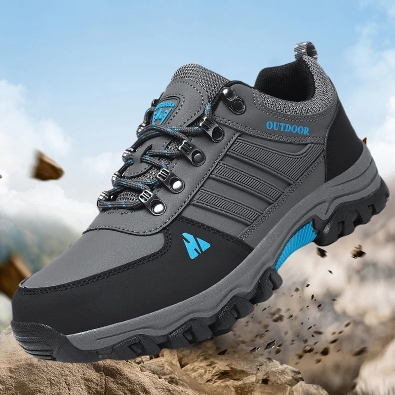 

Men's Hiking Shoes Anti-slip Outdoor Mountain Climbing Shoes Wear-resistant Men Trekking Walking Shoes Breathable Trail Sneakers