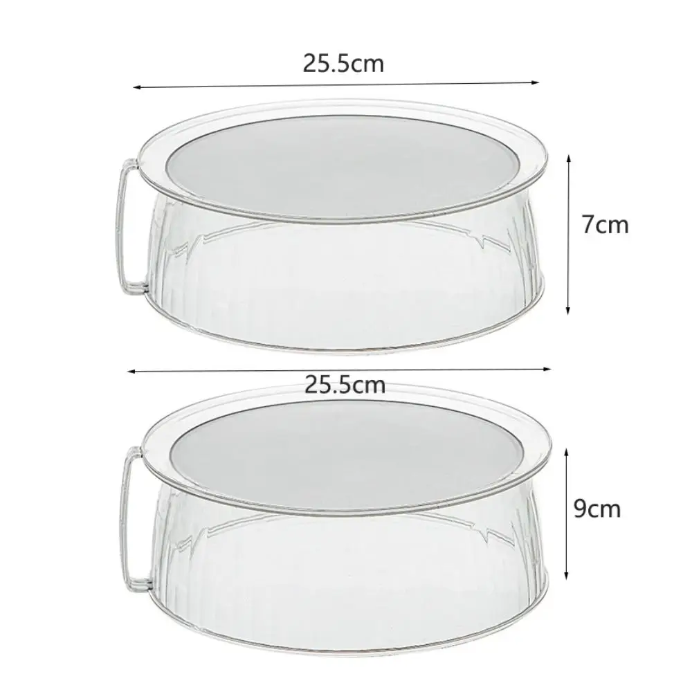 غطاء طعام شفاف لغطاء الطعام في الميكروويف مع مقبض واقي من رش الميكروويف المقاوم للحرارة وأطباق طعام قابلة للتكديس والفريزر