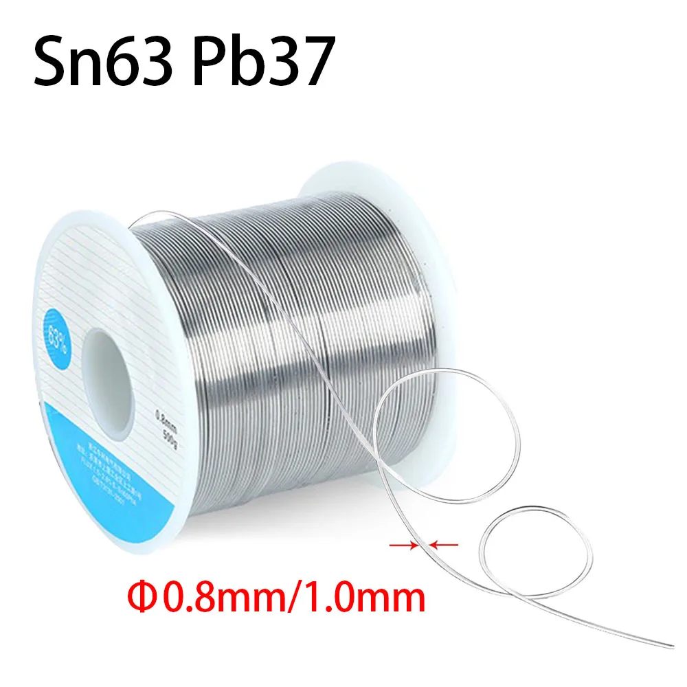 50-1000G Solder Tin Wire Low Melting Point Welding Wires No Clean Needed Sn63Pb37 Soldering Cored Rods Bar Repairing Tools