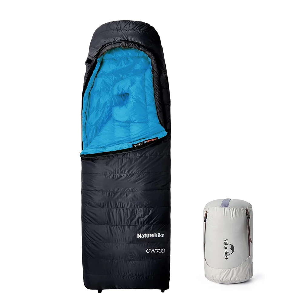Naturehike CW700 Schlafsack Ultraleichter Daunenschlafsack für Erwachsene Outdoor Winter Warm 650FP Entendaunenumschlagschlafsack