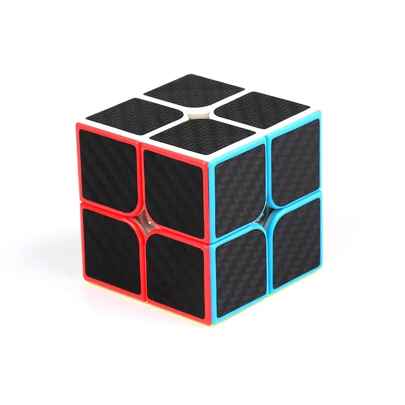 Mo Yu Cubo Adesivi In Fibra di Carbonio Cubo Magico 2x2 3x3 Torsione Piramide Specchio Velocità Cubo Magico Puzzle Pazzo Giocattoli Giocattolo Educ