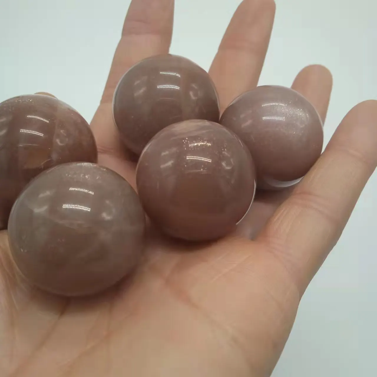 Wholesale High Quality Natural Flash Golden Sun Stone Sphere Crystal Sun Stone Ball for Healing Decoration
