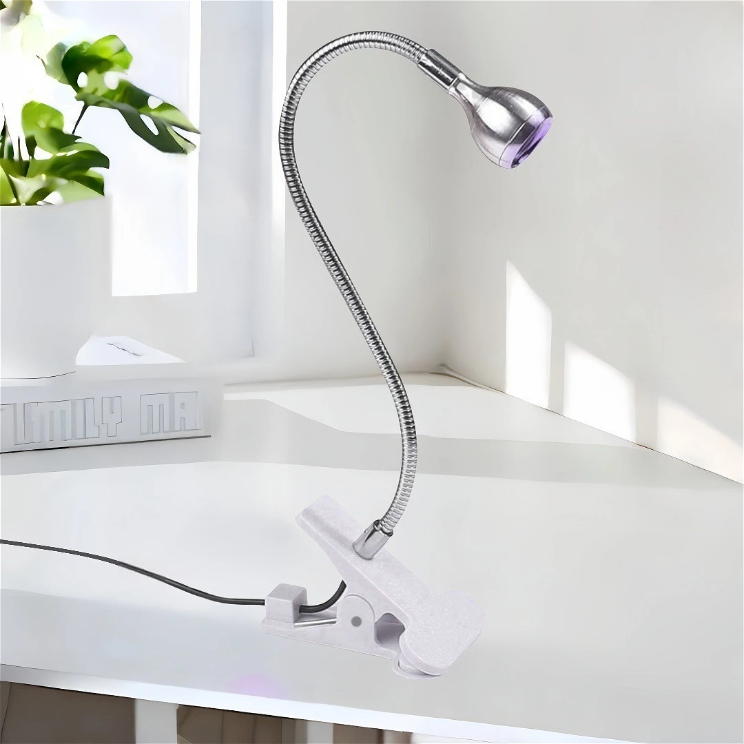 360 °   โคมไฟยูวีแอลอีดีสำหรับทำเล็บแบบปรับมุมได้รอบด้าน |   โคมไฟอบเล็บแบบหนีบโต๊ะและแบบพกพาสำหรับใช้ในบ้านและร้านเสริมสวย