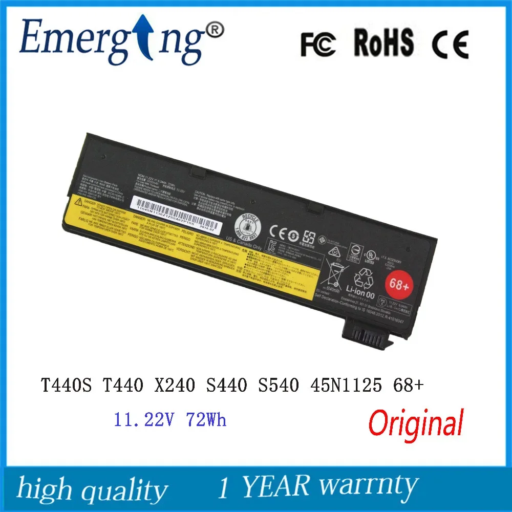 Imagem -01 - Bateria Original para Lenovo Thinkpad Thinkpad T440s T440 X240 S440 S540 45n1125 68 Plus 11.22v 72wh Novo bateria original para lenovo thinkpad thinkpad t440s t440 x240 s440 s540 45n1125 68 plus 1122v 72wh novo 01
