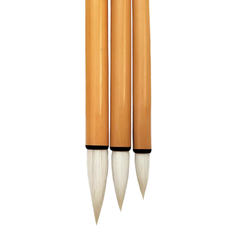 regular-running-official-script-brush-soft-woolen-hair-calligraphy-brush-pen-copying-scripture-brushwork-watercolor-brush-set