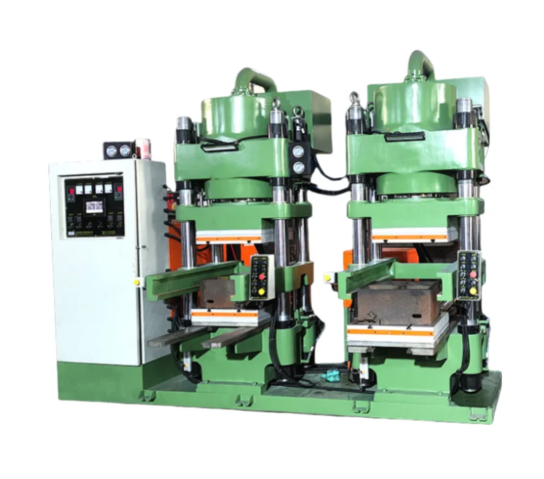 Four-column hydraulic hot press for brake pad forming and automotive parts compression molding